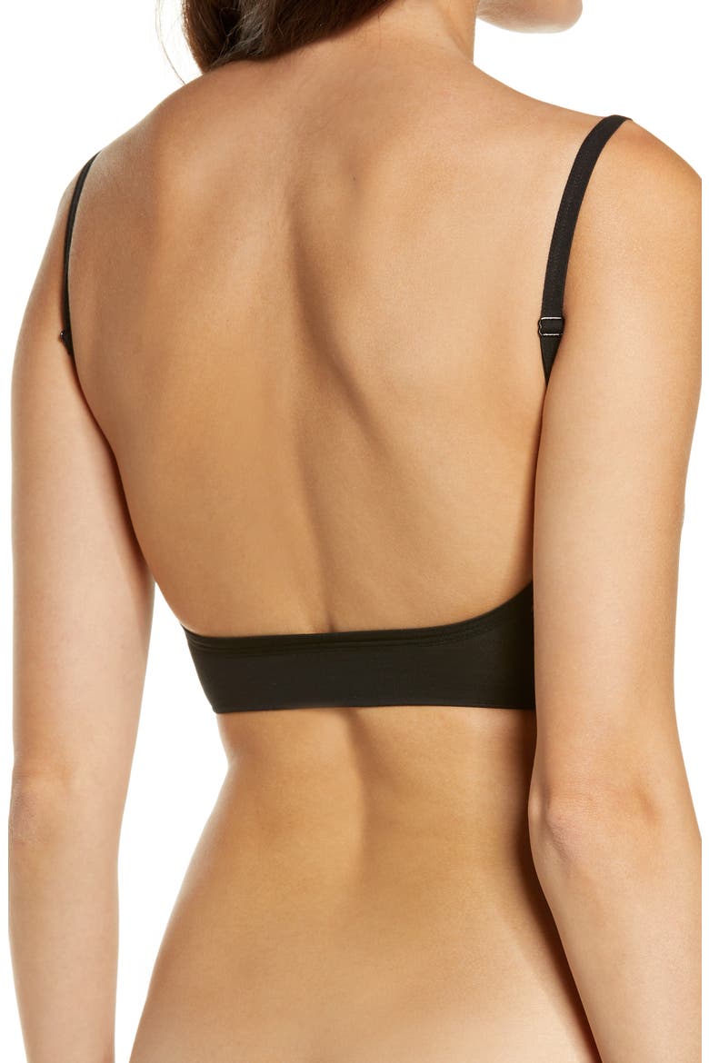Sculpting Low Back Bralette, Alternate, color, ONYX