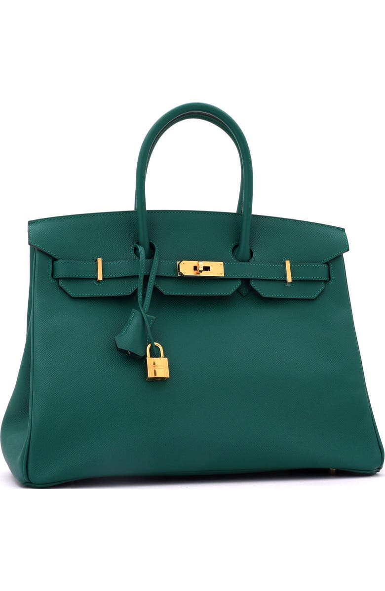Pre-Owned Hermes Birkin Handbag Green Epsom with Gold Hardware 35, Alternate, color, Malachite