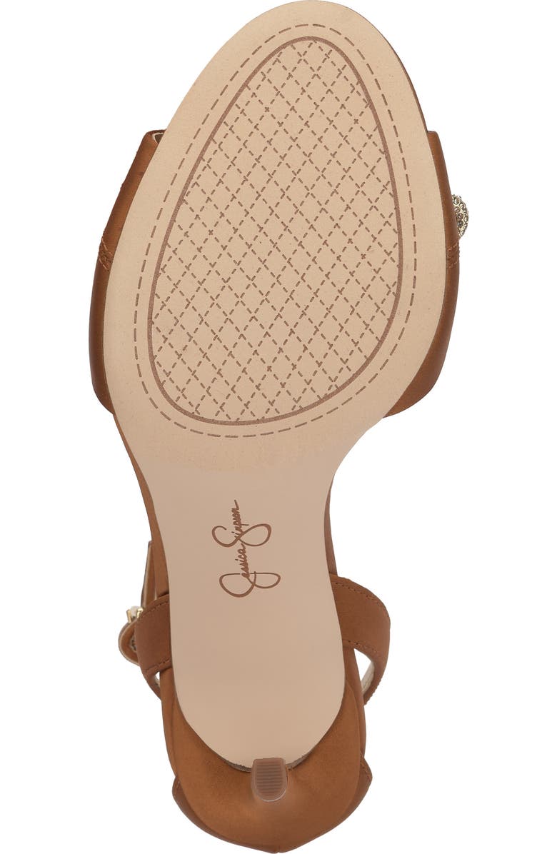 Jessica Simpson Juminee Ankle Strap Sandal, Alternate, color, Golden Copper Matte Satin