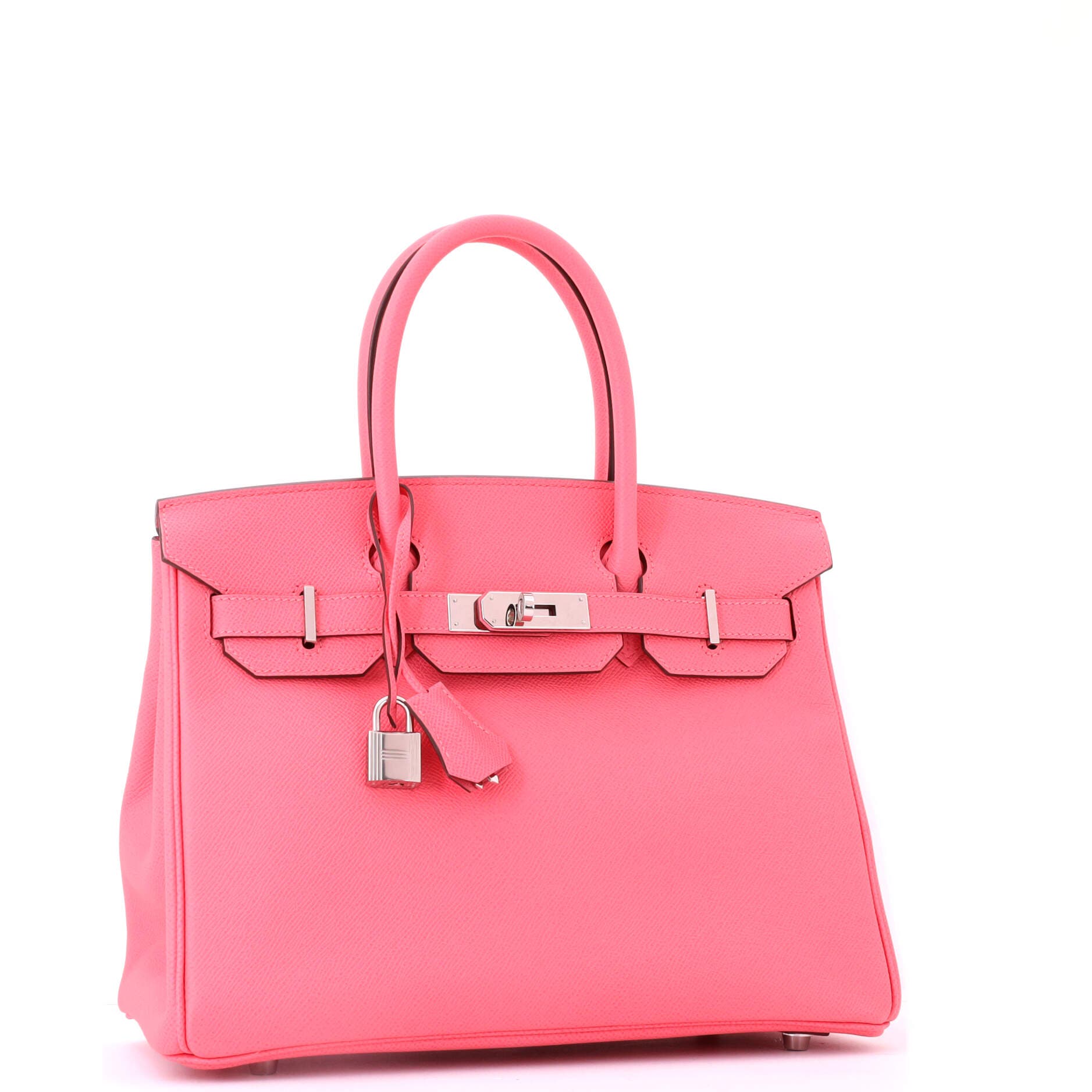 Pre-Owned Hermes Birkin Handbag Pink Epsom with Palladium Hardware 30, Alternate, color, Rose Azalee