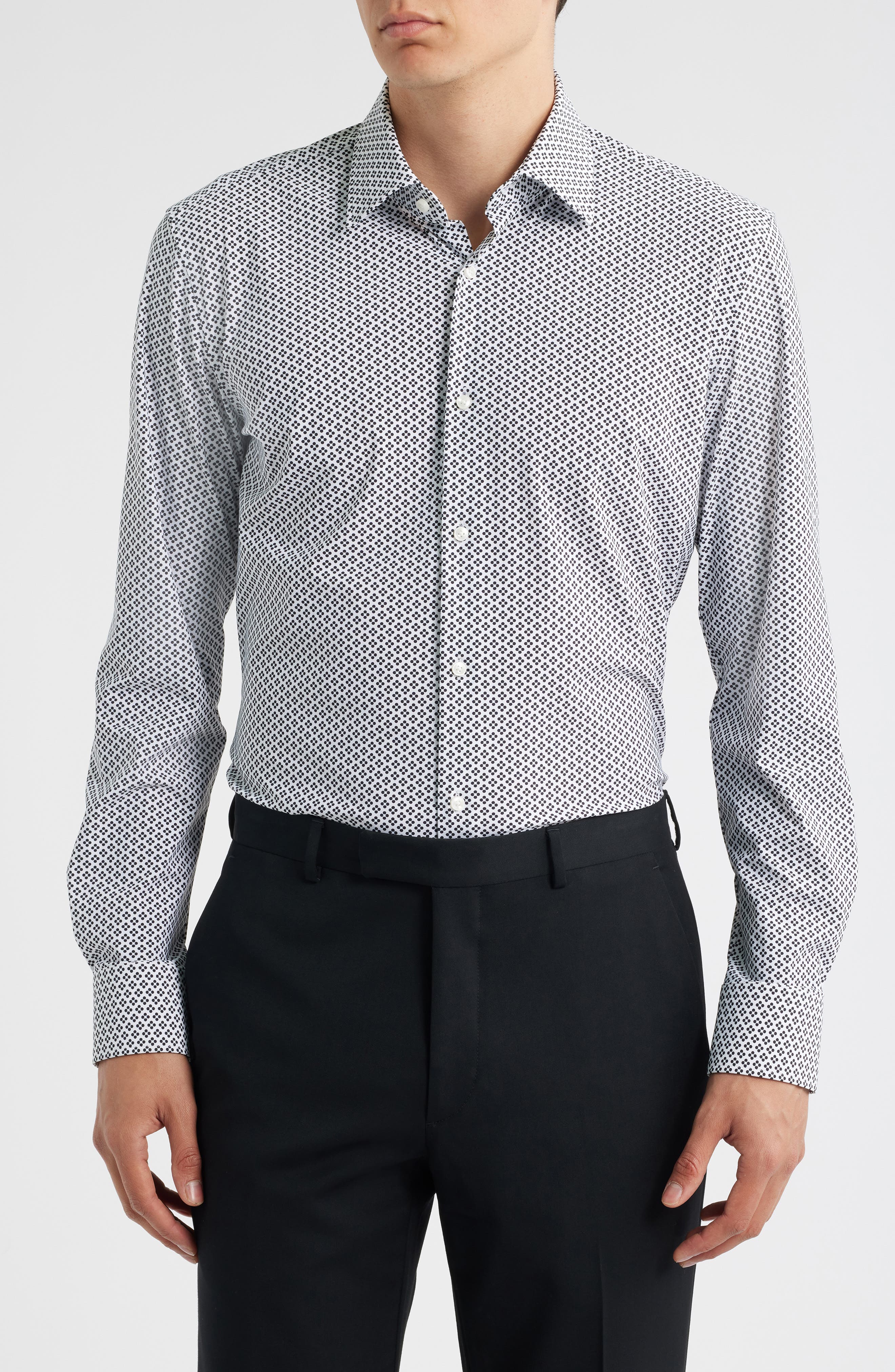 BOSS Hank Kent Slim Fit Performance Stretch Dress Shirt