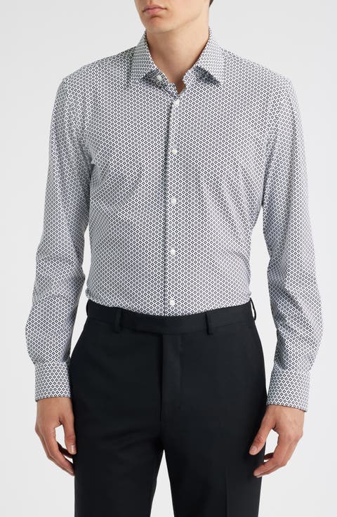 Hank Kent Slim Fit Performance Stretch Dress Shirt