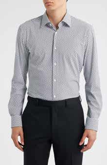 BOSS Hank Kent Slim Fit Performance Stretch Dress Shirt