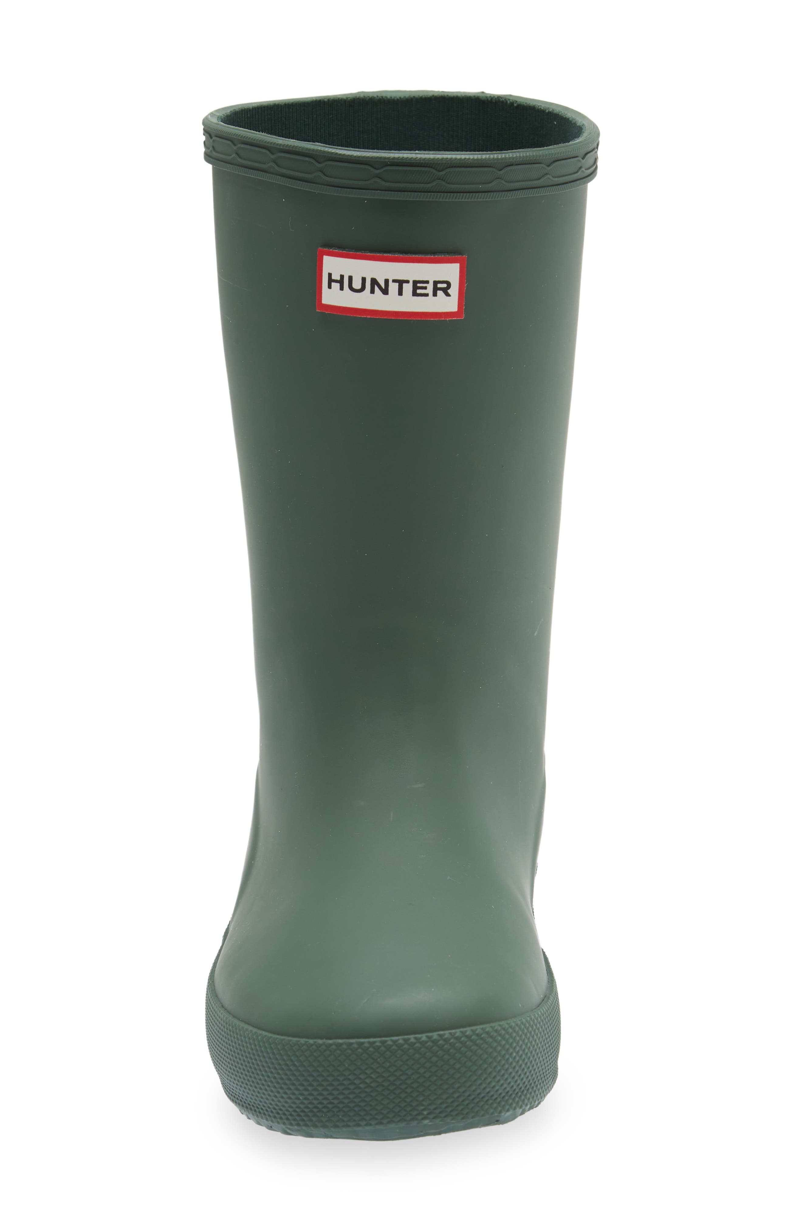 Hunter Kids' First Classic Rain Boot, Alternate, color, Hunter Green/Green