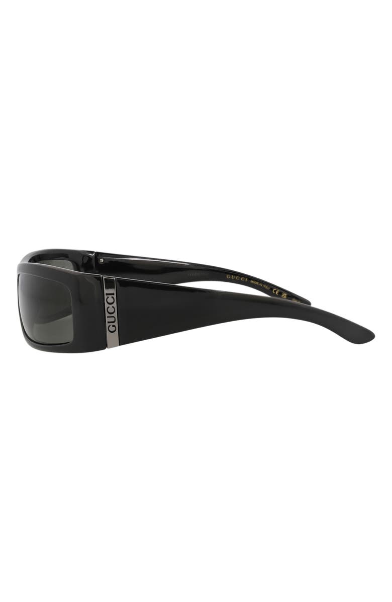 Gucci 64mm Wrap Sunglasses, Alternate, color, 