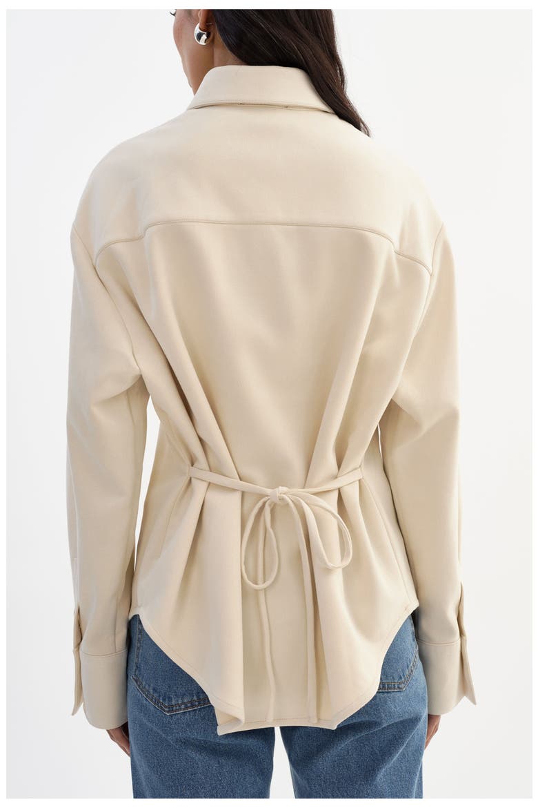Tosca | Faux Suede Shirt, Alternate, color, Opal