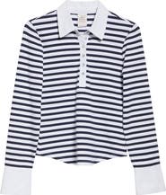 Cinq à Sept Jaden Stripe Polo Top
