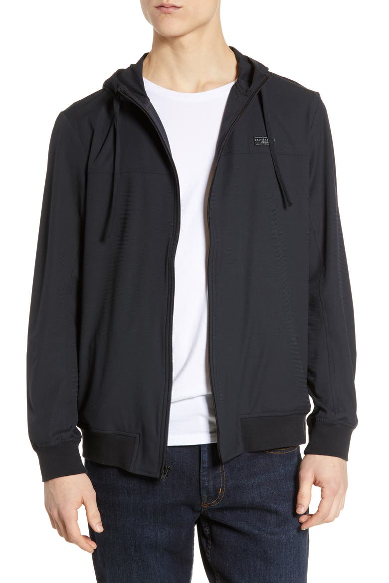 Wanderlust Regular Fit Hoodie, Main, color, BLACK