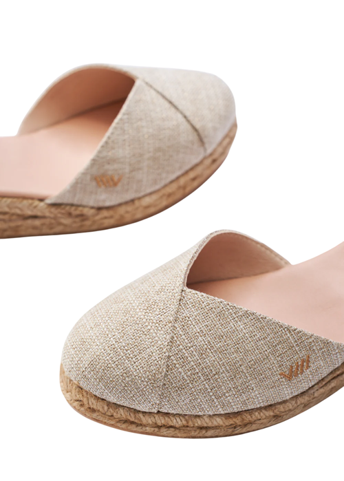 Viscata Pubol Canvas Espadrille Wedges In Gold