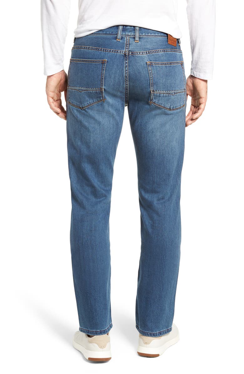 Tommy Bahama Antigua Cove Authentic Standard Fit Jeans, Alternate, color, Med Indigo Wash