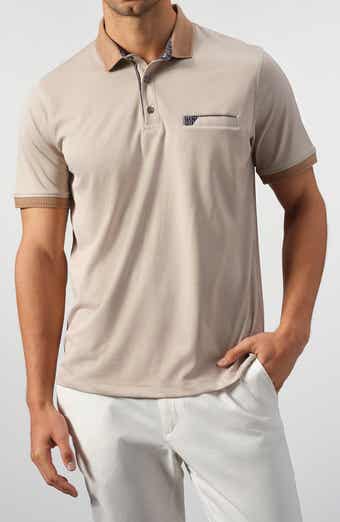 STUDIO GARNET LOS ANGELES Tipped Piqué Knit Polo