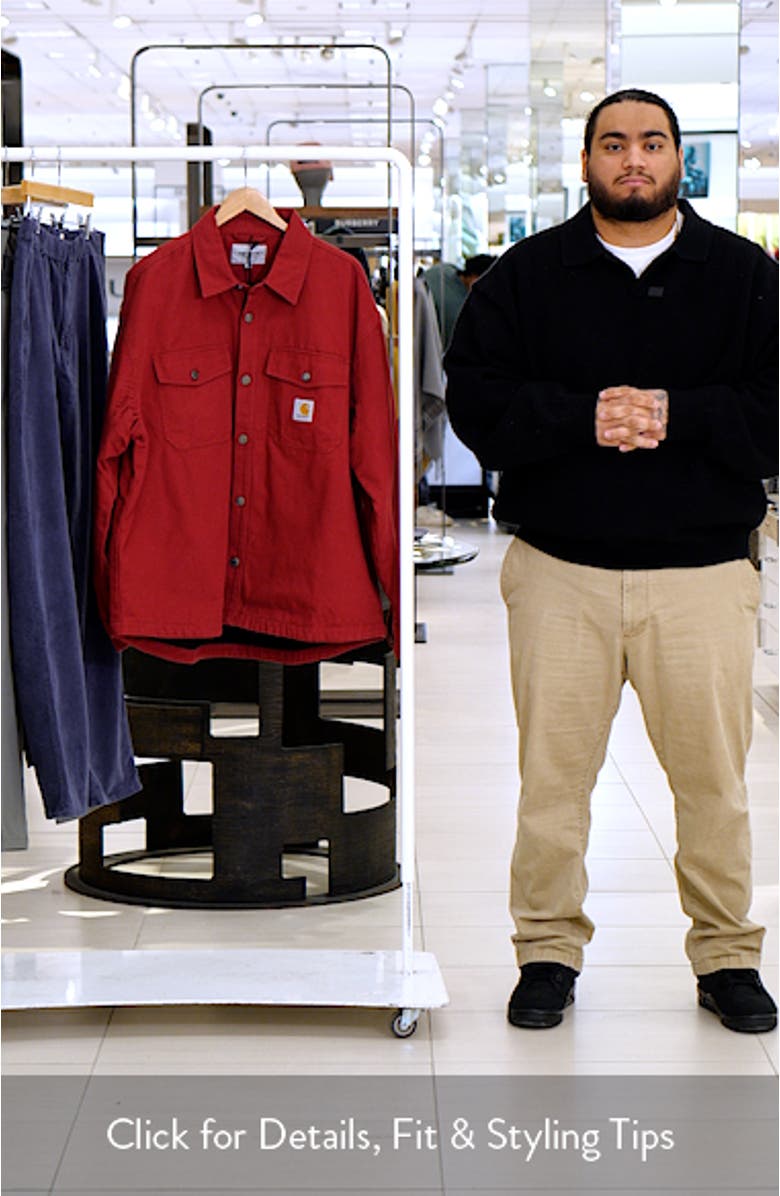 Selby Cotton Canvas Button-Up Shirt Jacket, sales video thumbnail