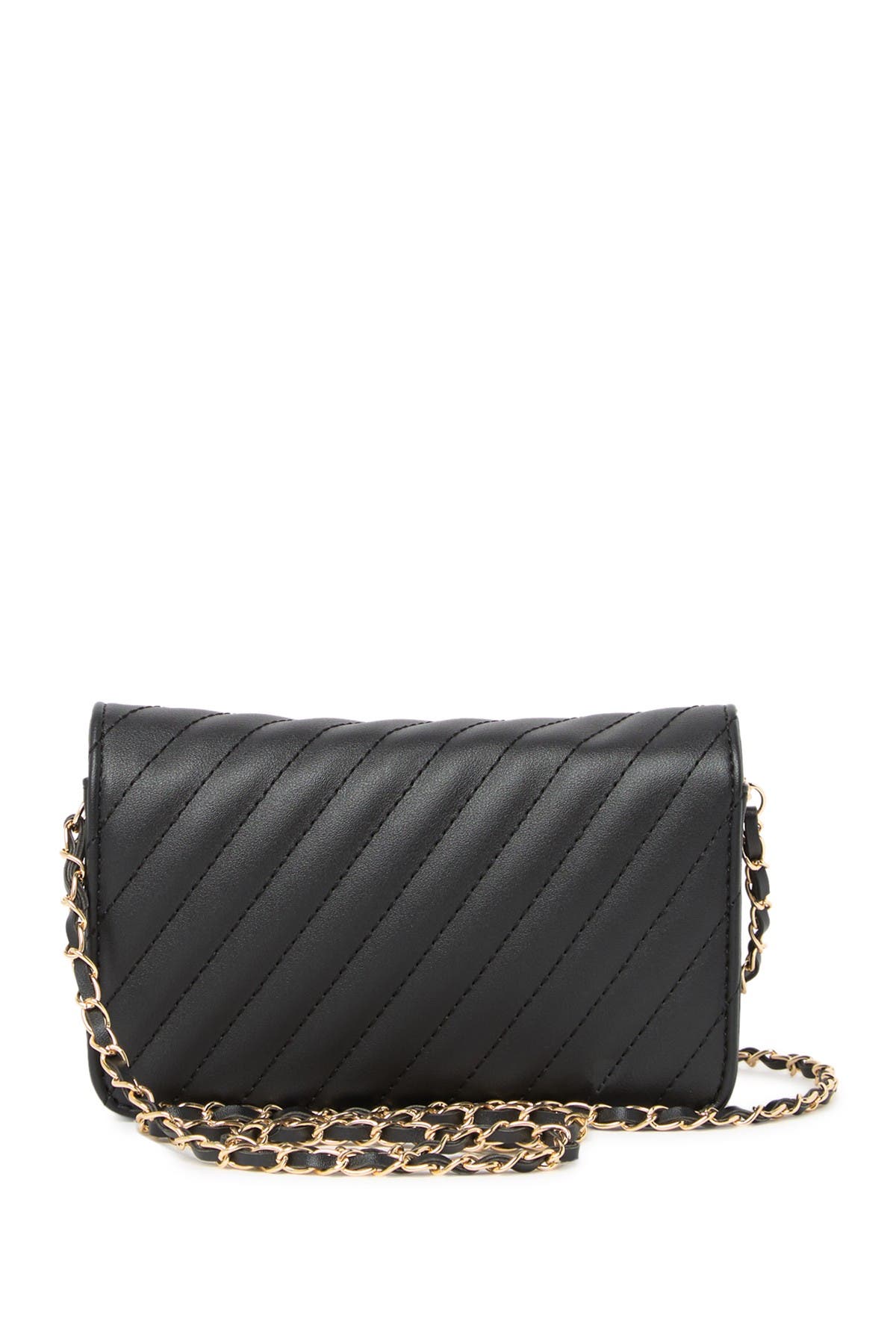 Badgley Mischka Collection Chevron Studio Crossbody Bag (Men ...