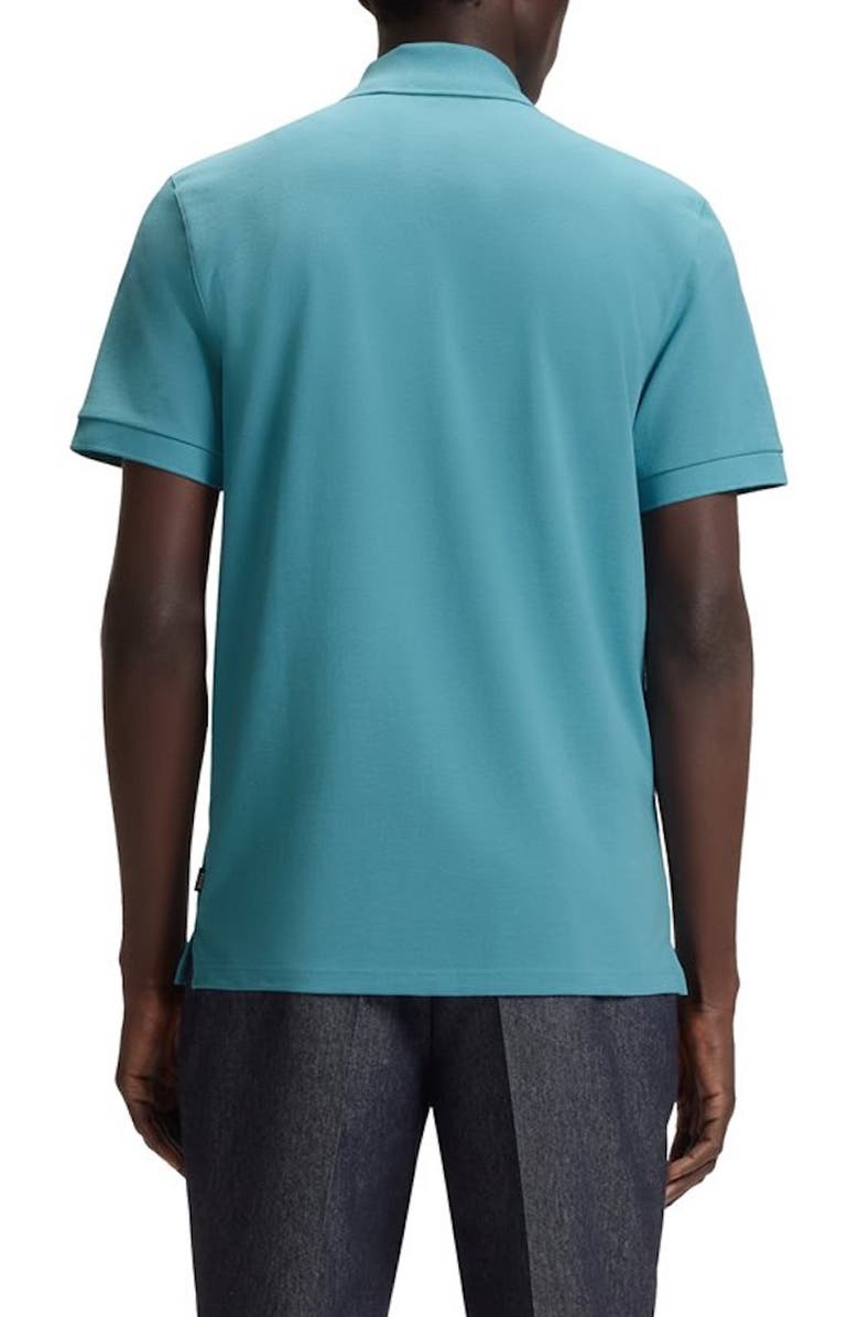 BOSS Pallas Cotton Polo, Alternate, color, Light/ Pastel Blue