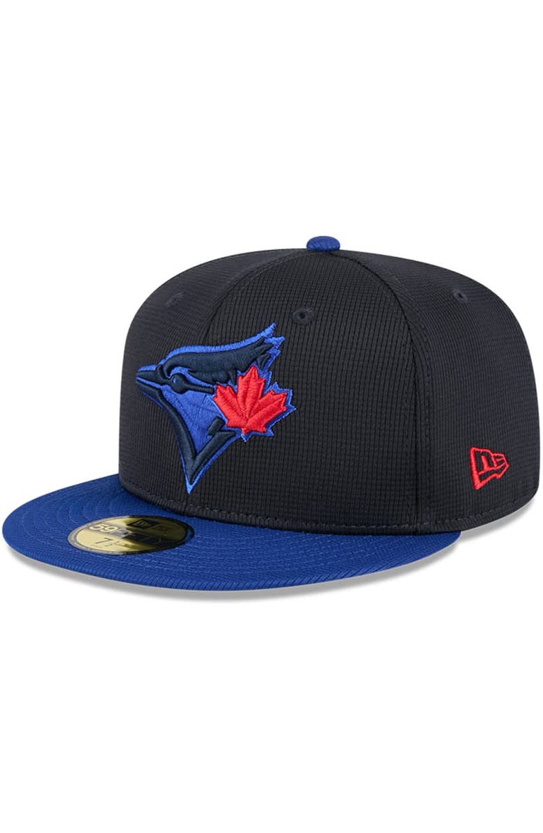 New Era Men's New Era Navy/Royal Toronto Blue Jays City Connect Batting Practice 59FIFTY Fitted Hat, Alternate, color, 