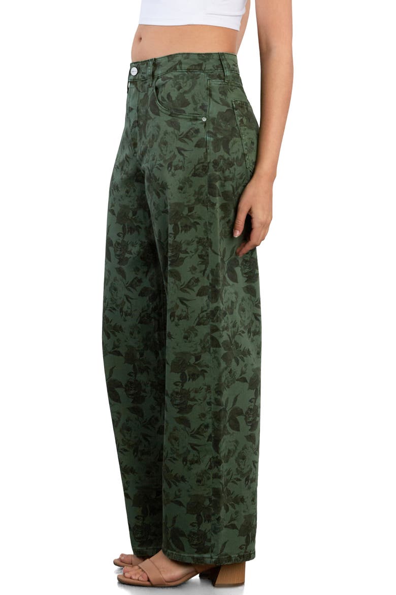 Lazy Day Relaxed Wide Leg Jeans, Alternate, color, GREEN GARDEN