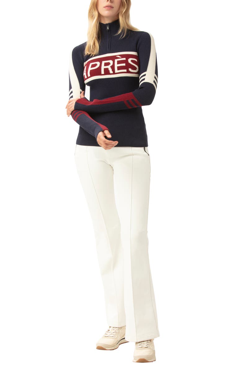Alp N Rock Kate Quarter Zip Rib Sweater, Alternate, color, 