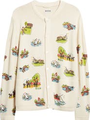 Bode Beaded Merino Wool & Cotton Cardigan