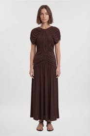 Karen Millen Ruched Jersey Maxi Dress