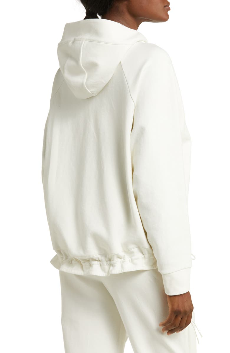 Zella Downtown Sport Zip Hoodie, Alternate, color, Ivory Egret