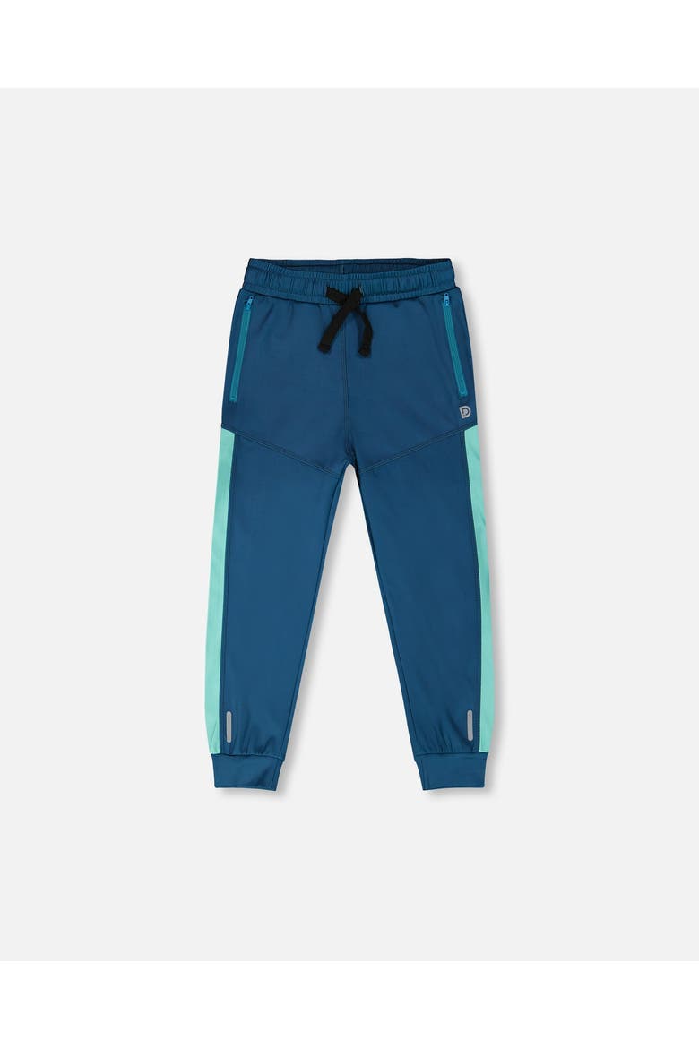 Athletic Pants in Recycled Polyester, Main, color, Teal