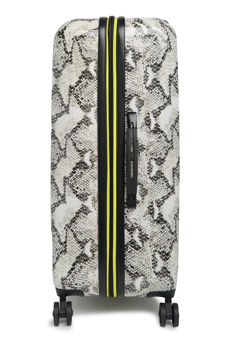 Sky High Hardshell Suitcase, Alternate, color, SNAKESKIN - LIME