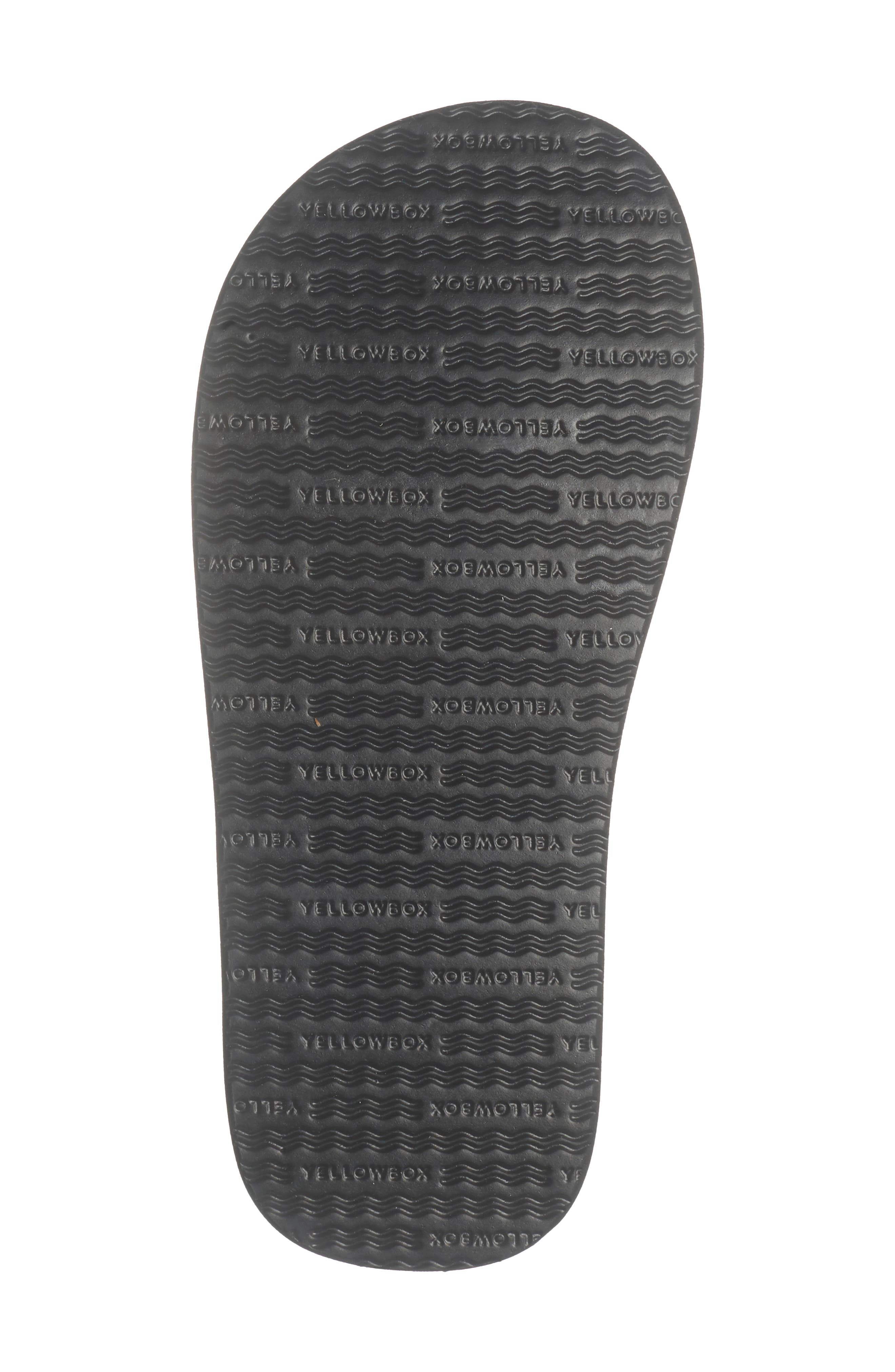 Yellow Box Premium Flax Flip Flop, Alternate, color, White