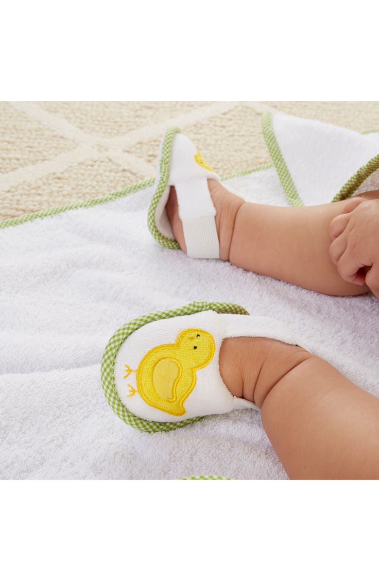 Baby Aspen Farmhouse Friends Hooded Robe, Slippers & Bath Mitt Set, Alternate, color,