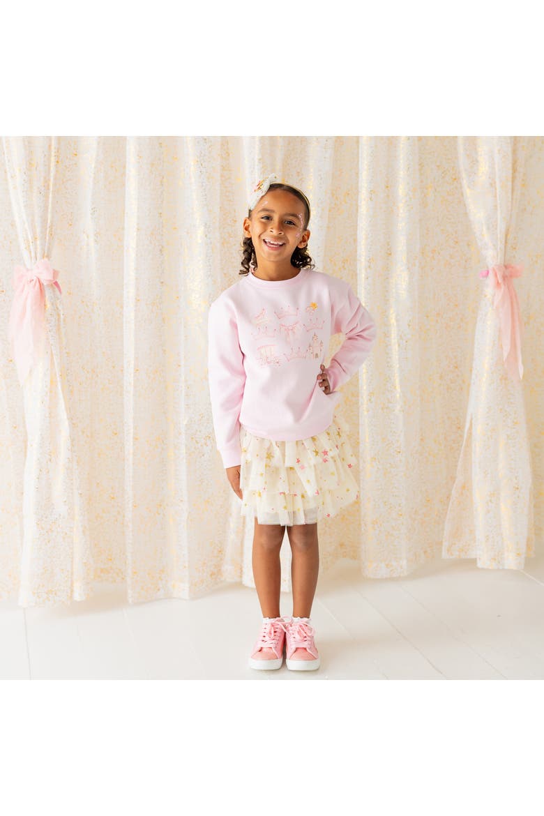 Princess Cutie Sweatshirt, Alternate, color, Ballet Pink