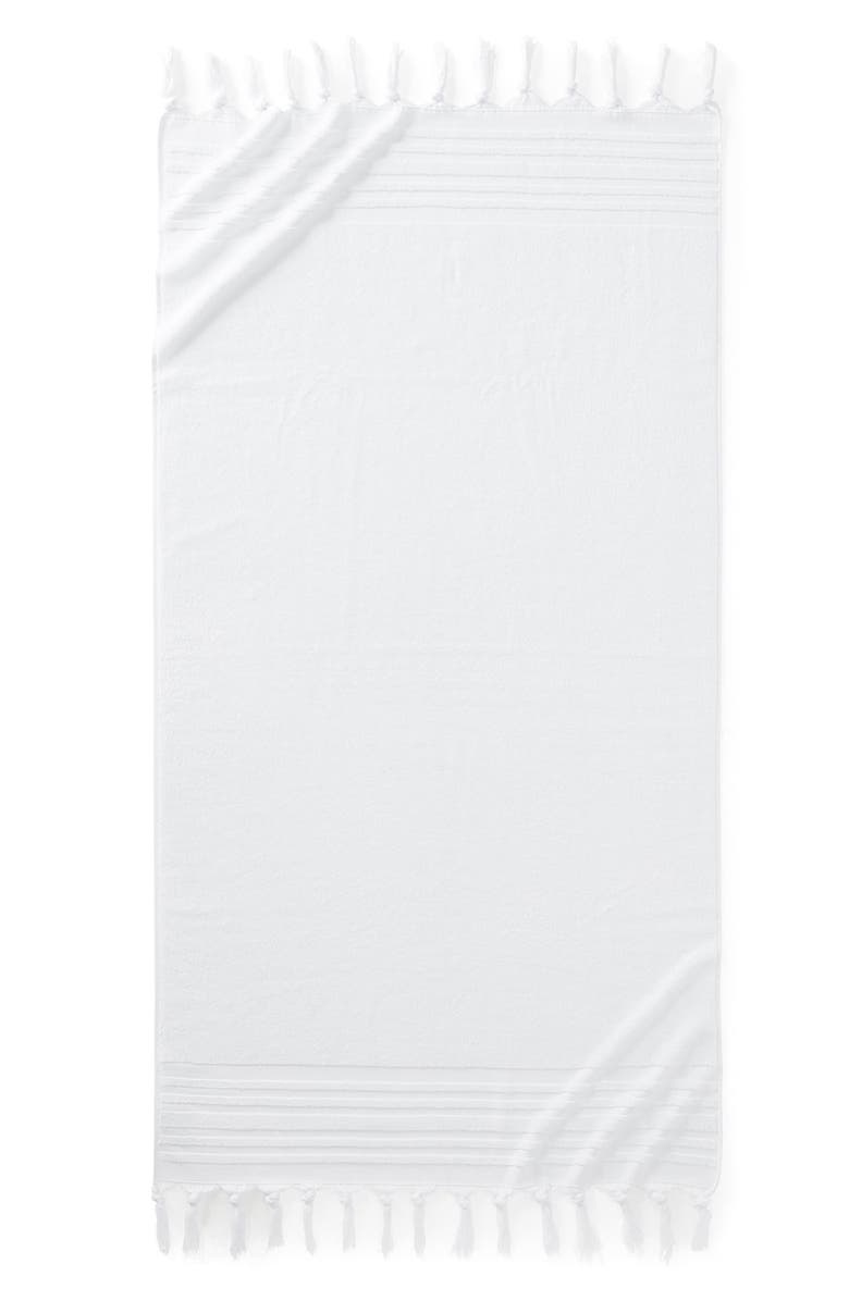 UGG<sup>®</sup> Ava Tied Fringe Hand Towel, Main, color,