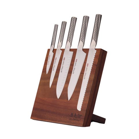 Bitoku Ukon Essentials 6 Piece Knife Set with Magnetic Block