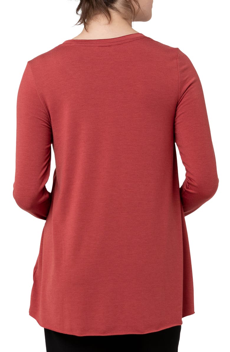 Ripe Maternity Raw Edge Maternity/Nursing Top, Alternate, color, 