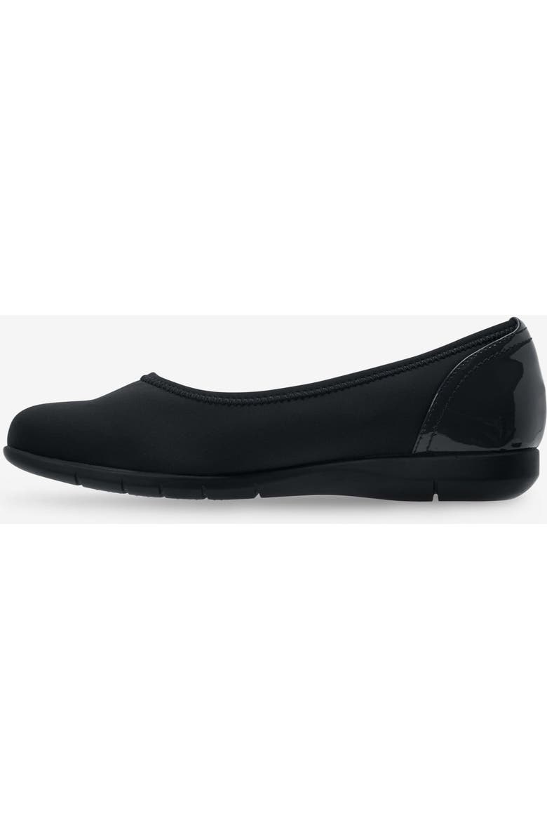 Comfortview The Lyra Slip On Flat, Alternate, color, Black