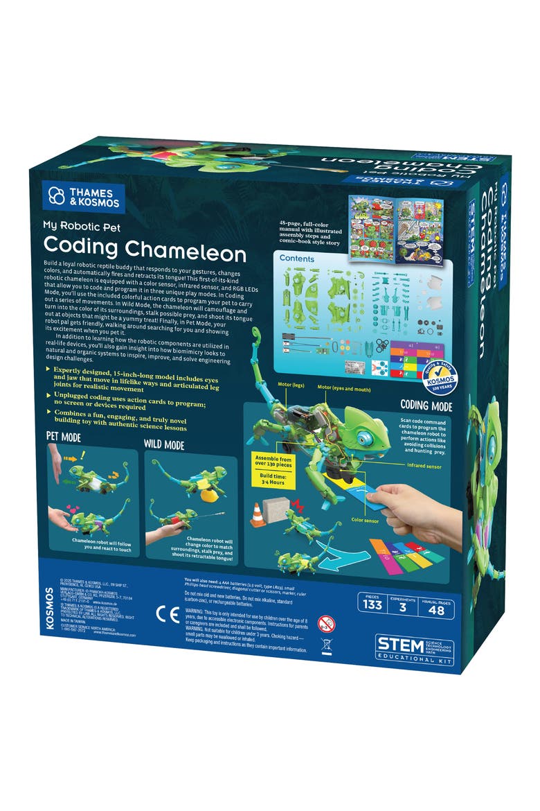 My Robotic Pet Coding Chameleon, Alternate, color, ASSORTED