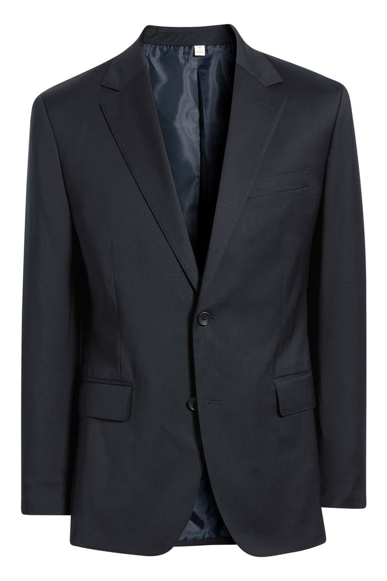 Jetsetter Standard Fit Navy Stretch Wool Suit Jacket, Alternate, color, NAVY