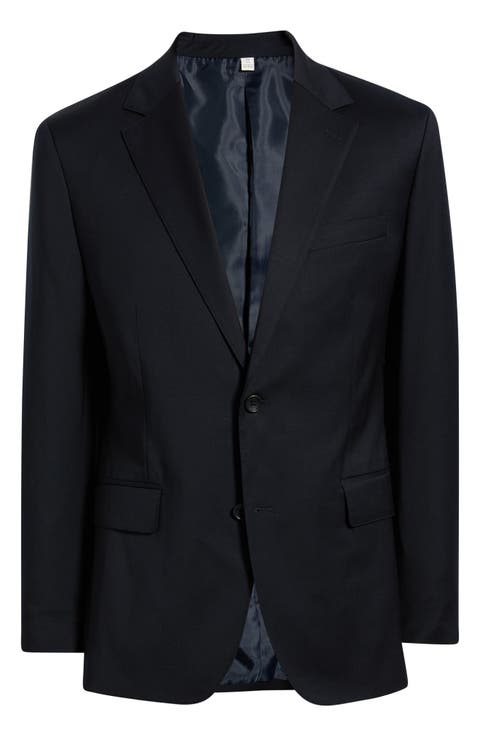Jetsetter Slim Fit Navy Stretch Wool Suit Jacket