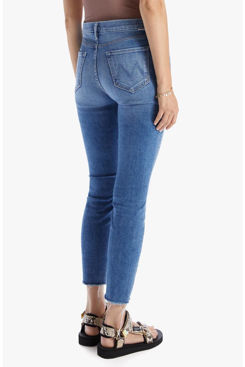 The Looker High Waist Frayed Ankle Skinny Jeans, Alternate, color, HEY SUN