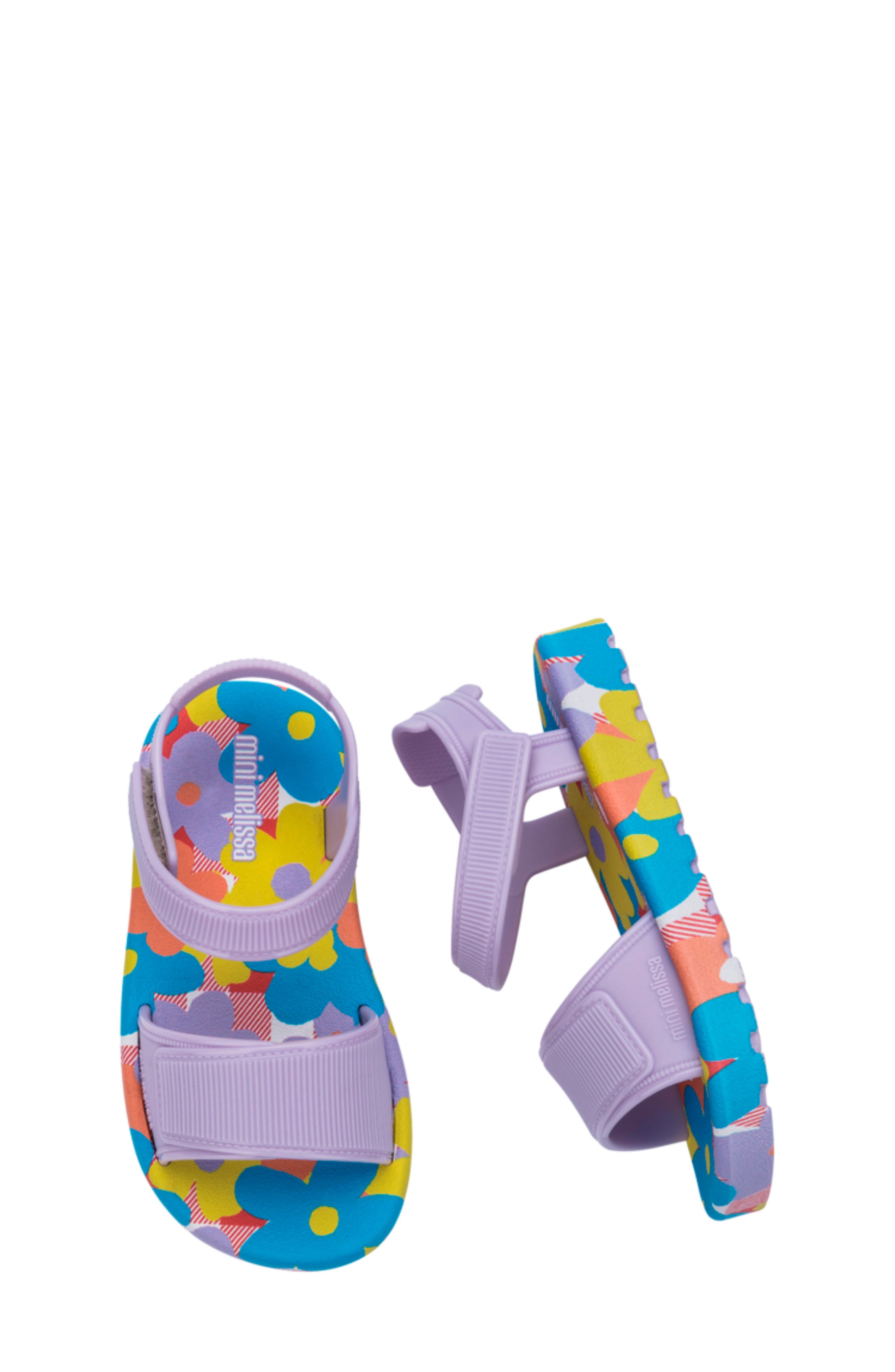 Mini Melissa Kids' Imagine Baby Sandal, Alternate, color, Lilac/ Blue