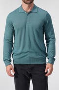 STUDIO GARNET LOS ANGELES Lightweight Merino Wool Three-Button Polo