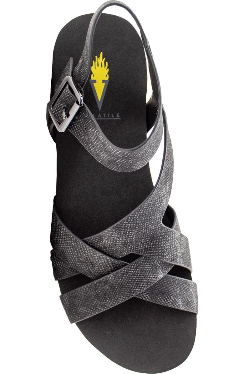 Volatile Sand Castle Water Resistant Sandal, Alternate, color, Black