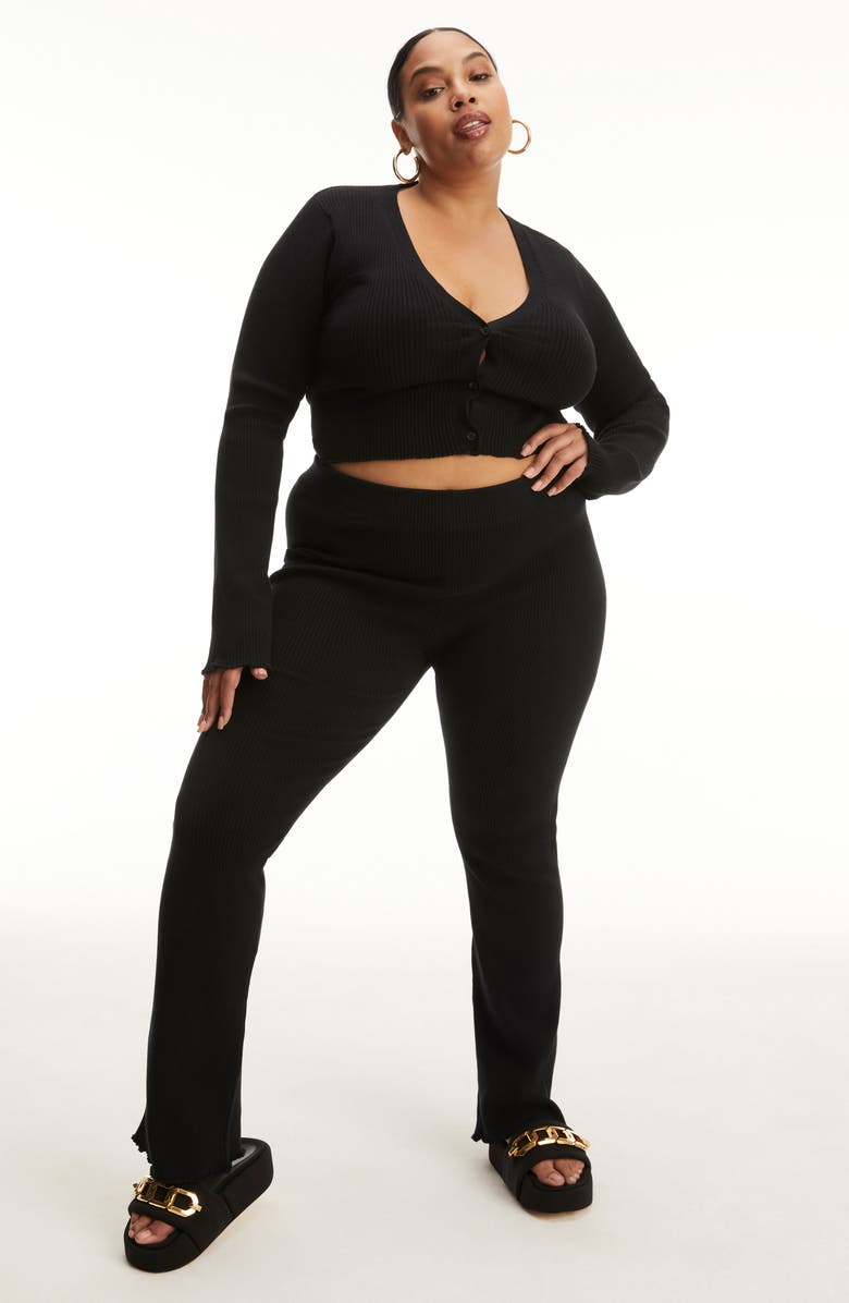 Good American Lettuce Edge Cardigan, Alternate, color,