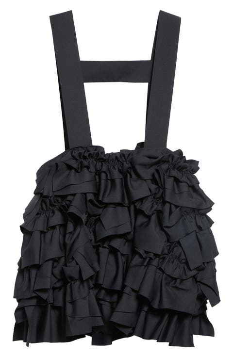Ruffle Tiered Pinafore Minidress