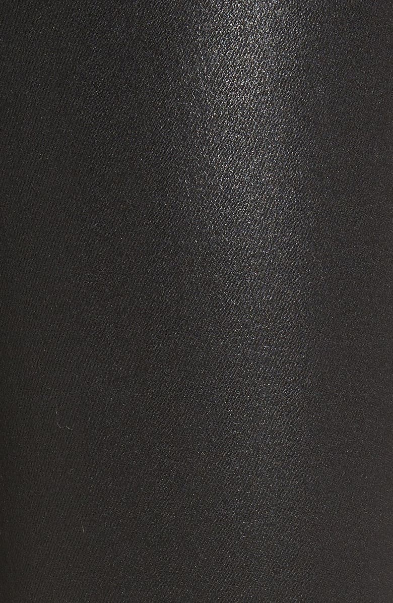 PAIGE Verdugo Coated Ankle Skinny Jeans, Alternate, color, 