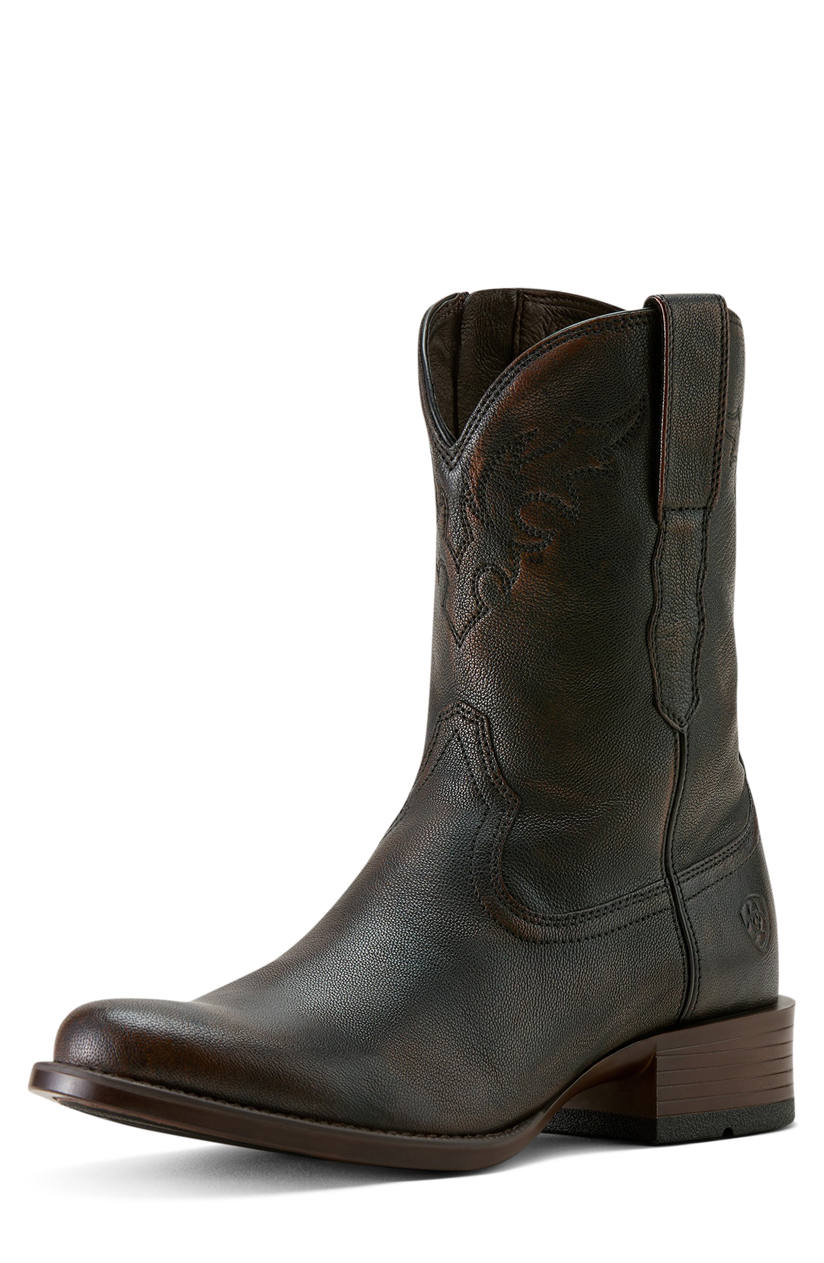 Ariat Sonoro Roper Toe Western Boot, Alternate, color, Chocolate Truffle