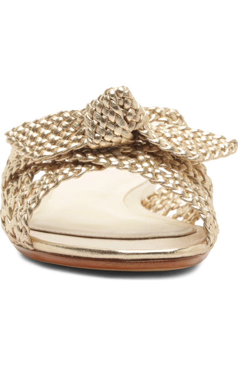 Alexandre Birman Belinda Woven Slide Sandal, Alternate, color, Golden