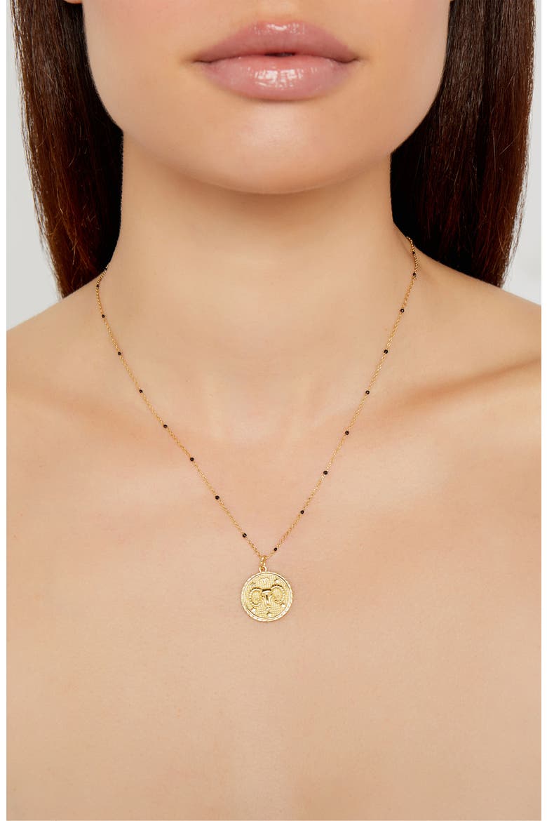 Argento Vivo Zodiac Pendant Necklace, Alternate, color, ARIES