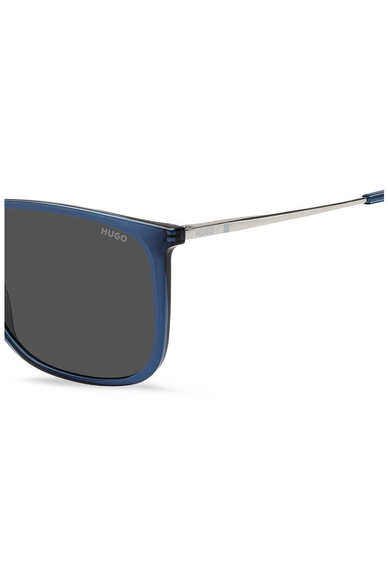 57mm Square Sunglasses, Alternate, color, BLUE PALLADIUM