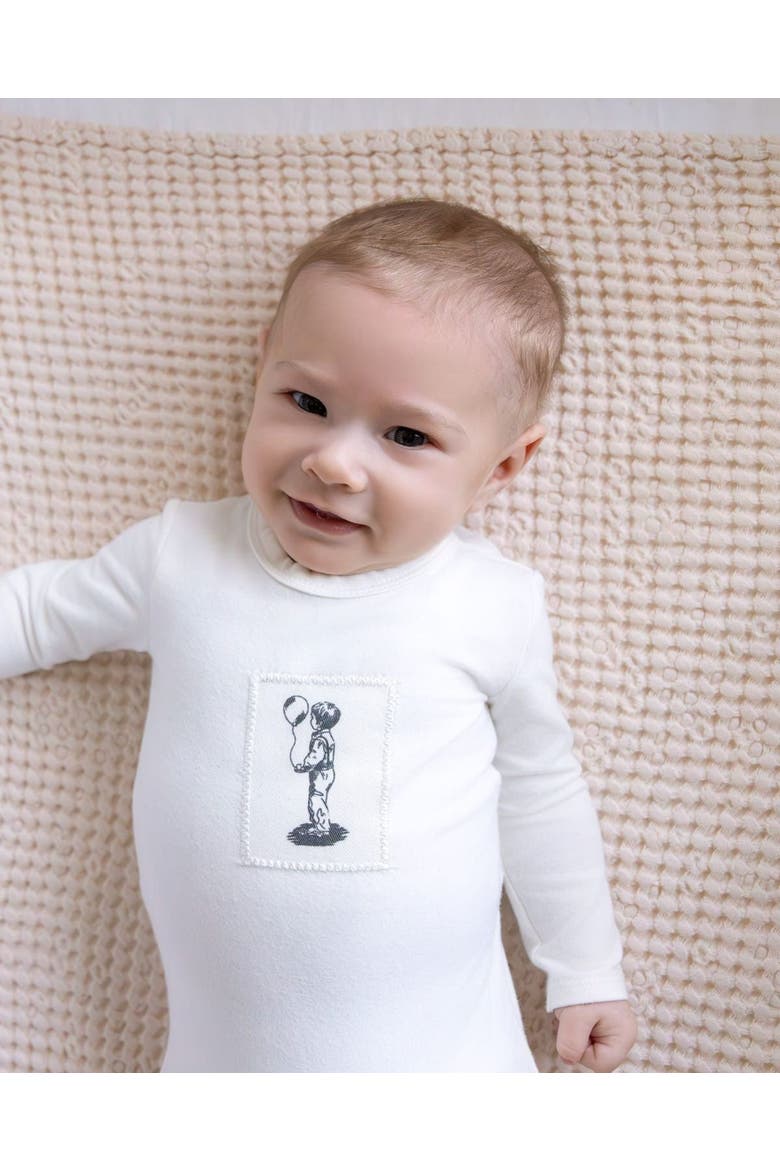 Baby Boys Cotton Rich Footie, Alternate, color, Ivory Mist