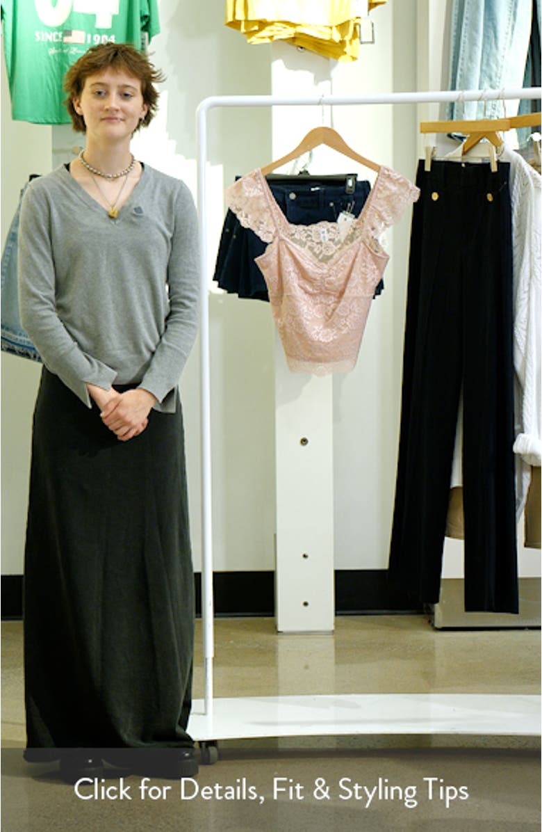 Cap Sleeve Lace Top, sales video thumbnail