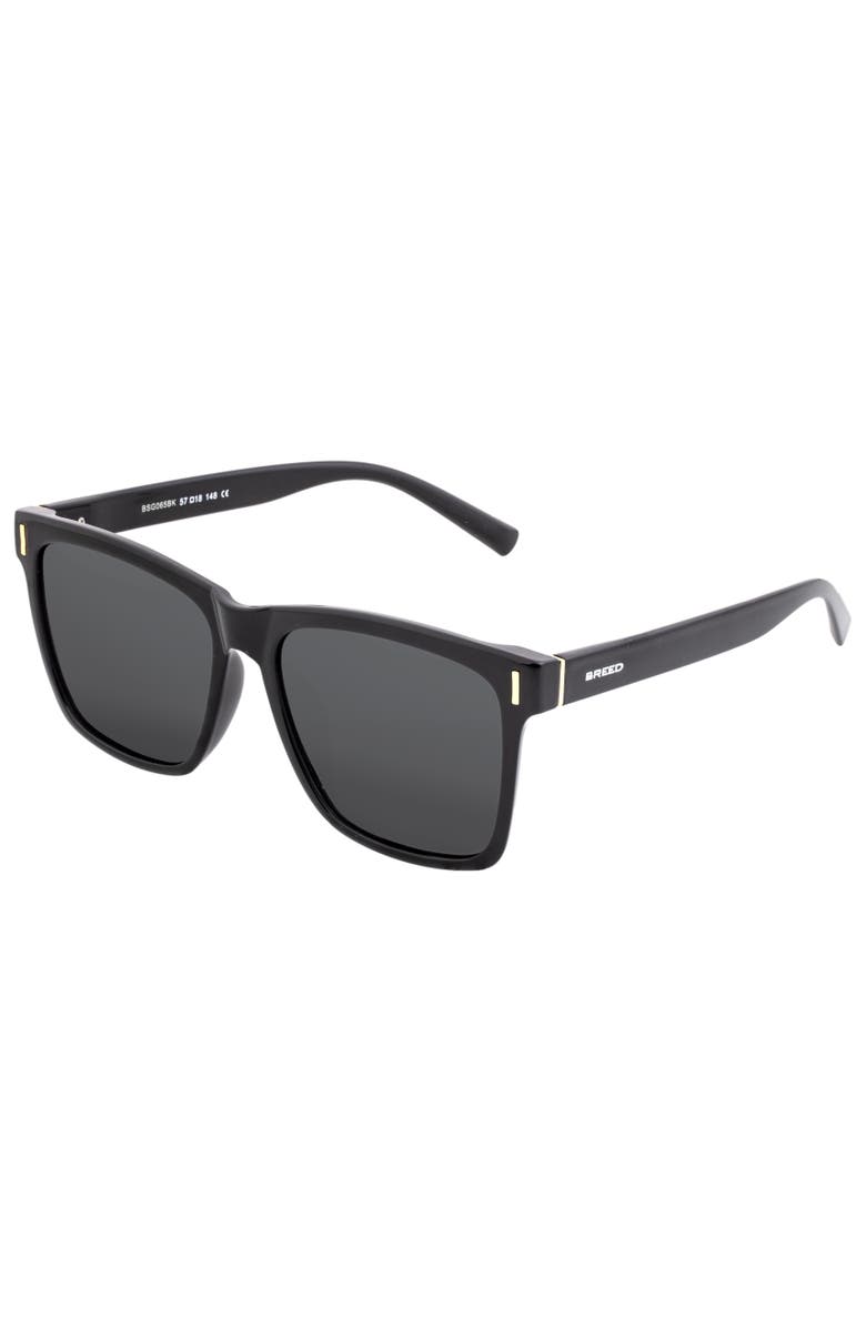 BREED Pictor Polarized Sunglasses, Main, color, Black/Black